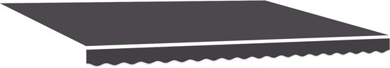 vidaXL - Électrique - Rétractable - Store banne - Anthracite - et - Blanc - 4 - × - 3,5 - m