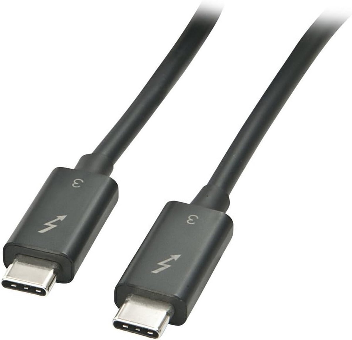 USB-C naar USB-C Kabel 3.2 Gen1 0,5 meter Zwart voor Data en Opladen