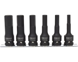 KS TOOLS 1/2" krachtbitdopsleutelset lang 6-delig - 515.1104