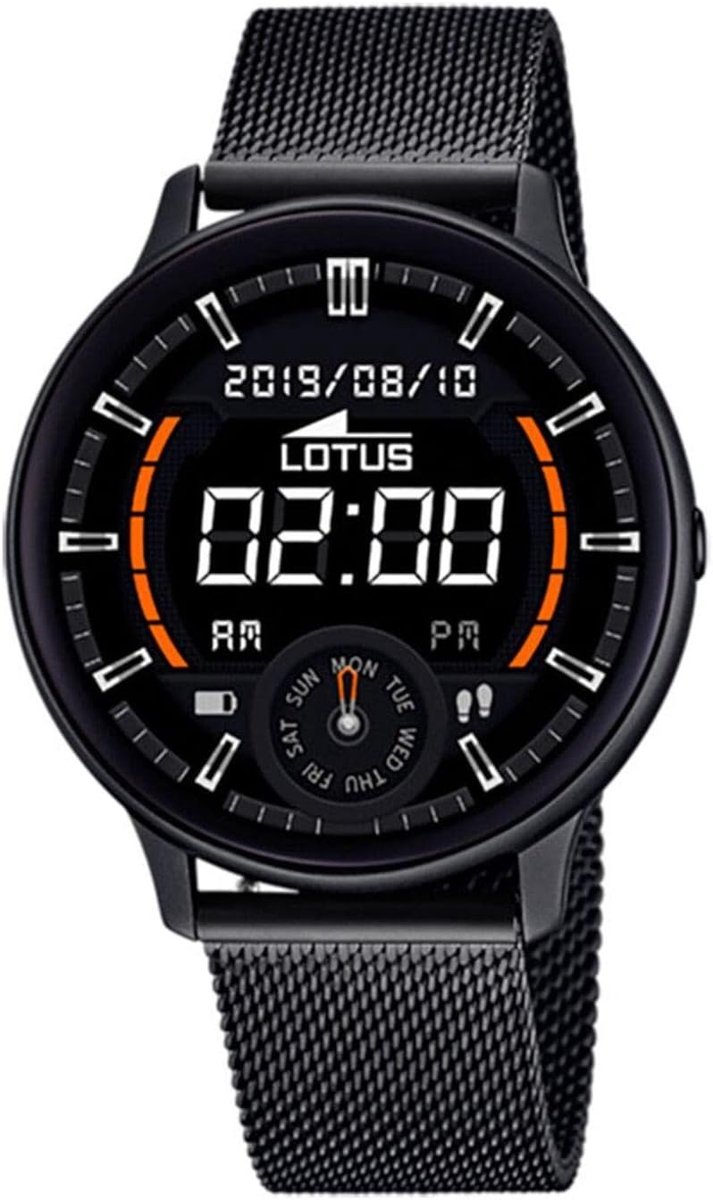 Heren Smartwatch Zwart Digitaal Horloge met Armband