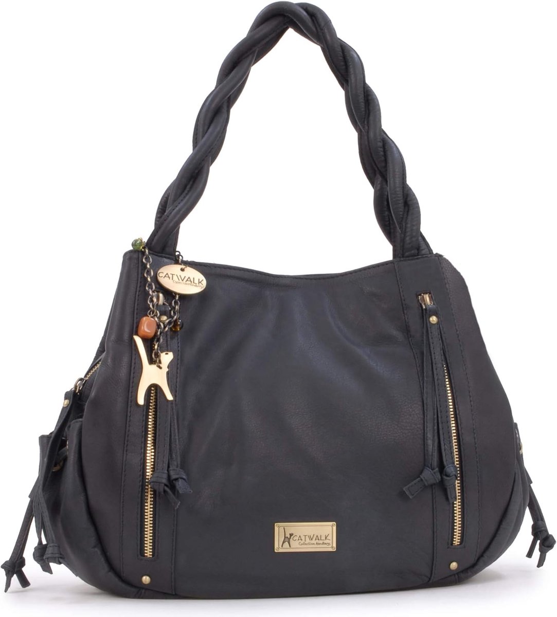 Dames Leren Tote Schoudertas - Vintage Look & Ruim Hoofdvak