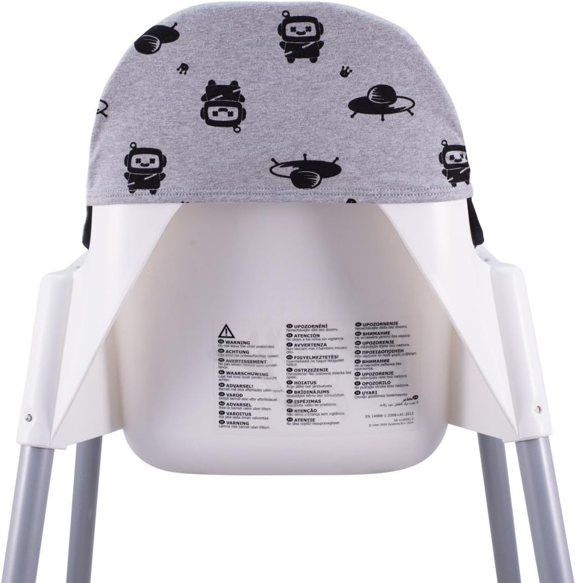 Kinderstoelkussen Geschikt voor Ikea Antilop - Ruimte Robot – foto 2