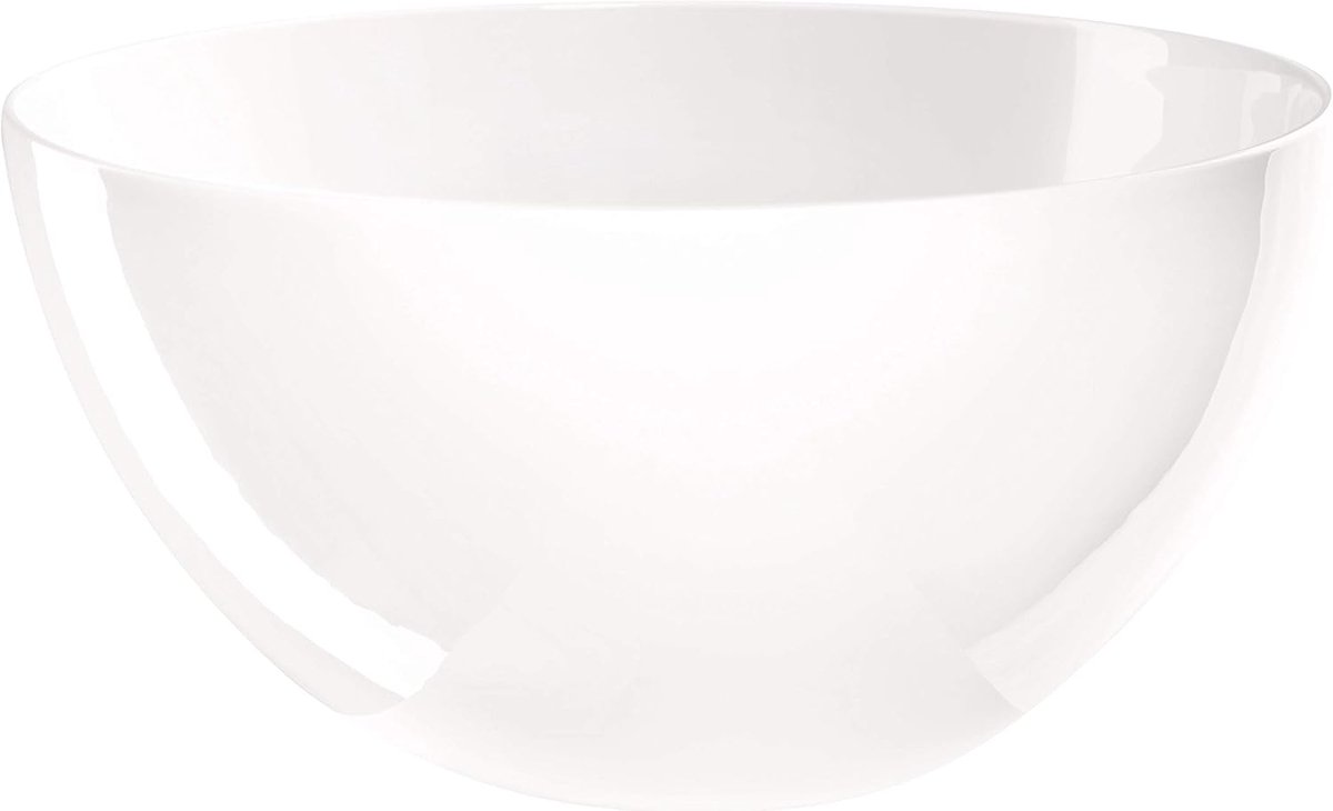 Grote Witte Kom van Bone China - Geschikt voor Oven, Magnetron en Vaatwasser