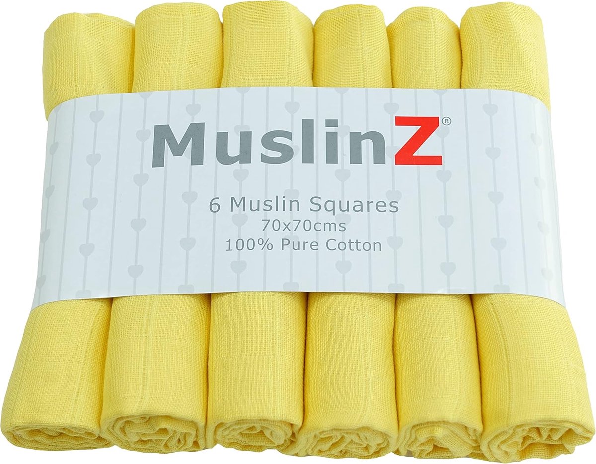 Extra Grote Hydrofiele Luiers 6 Stuks - 100% Katoen - Baby Monddoekjes en Spuugdoekjes