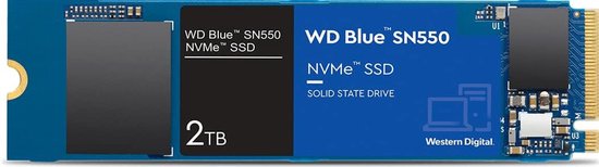 Interne SSD - Snelle Opslag - PC Prestaties - NVMe Technologie - M.2 2280 - Blauw van Merkloos — afbeelding 3