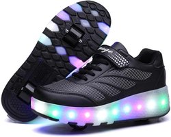 Kinderschoenen met wielen en lichtjes - 2-in-1 Sneakers met Roller Skates