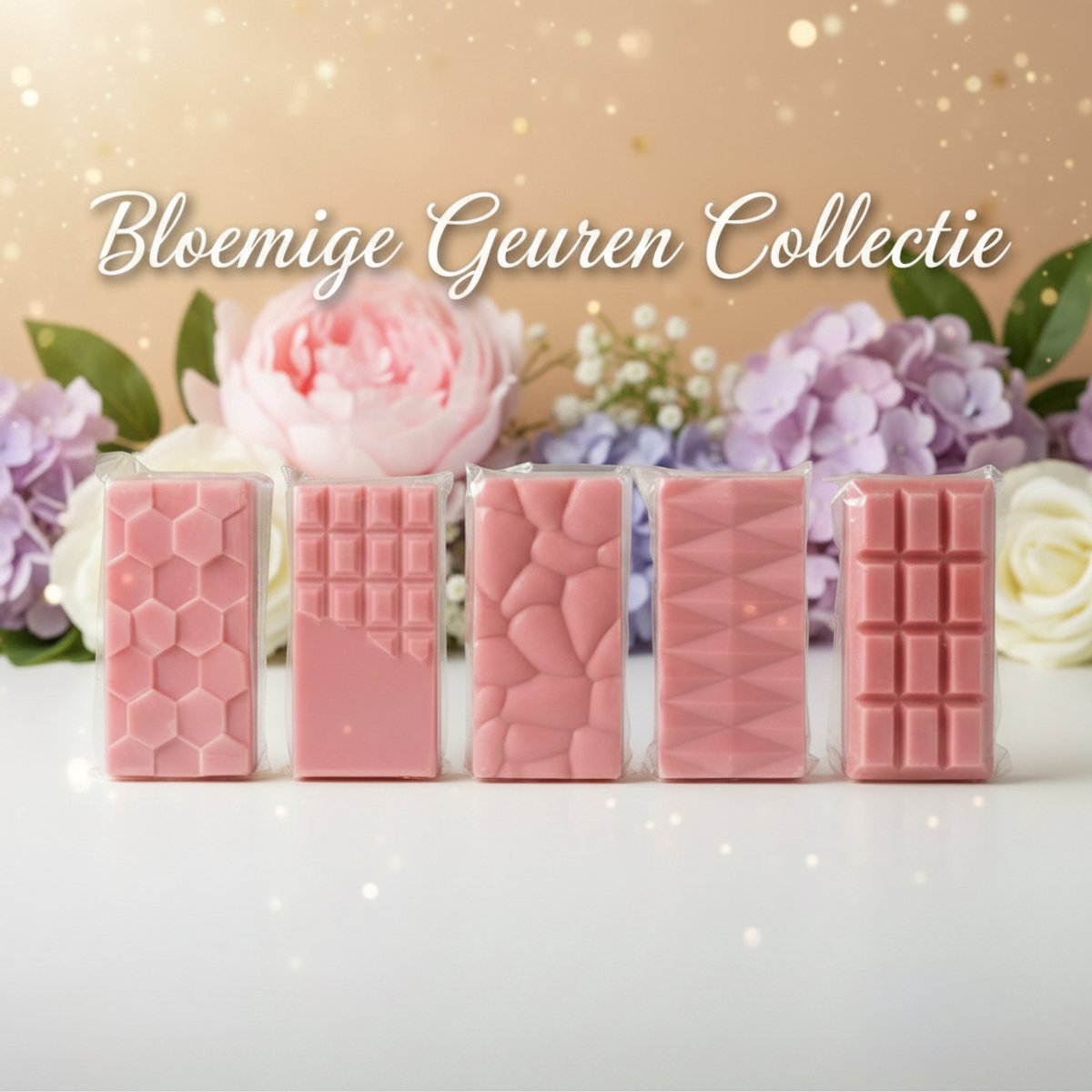 Scentulp - Bloemige Wax Melts Set - 5 geuren - Handgemaakt