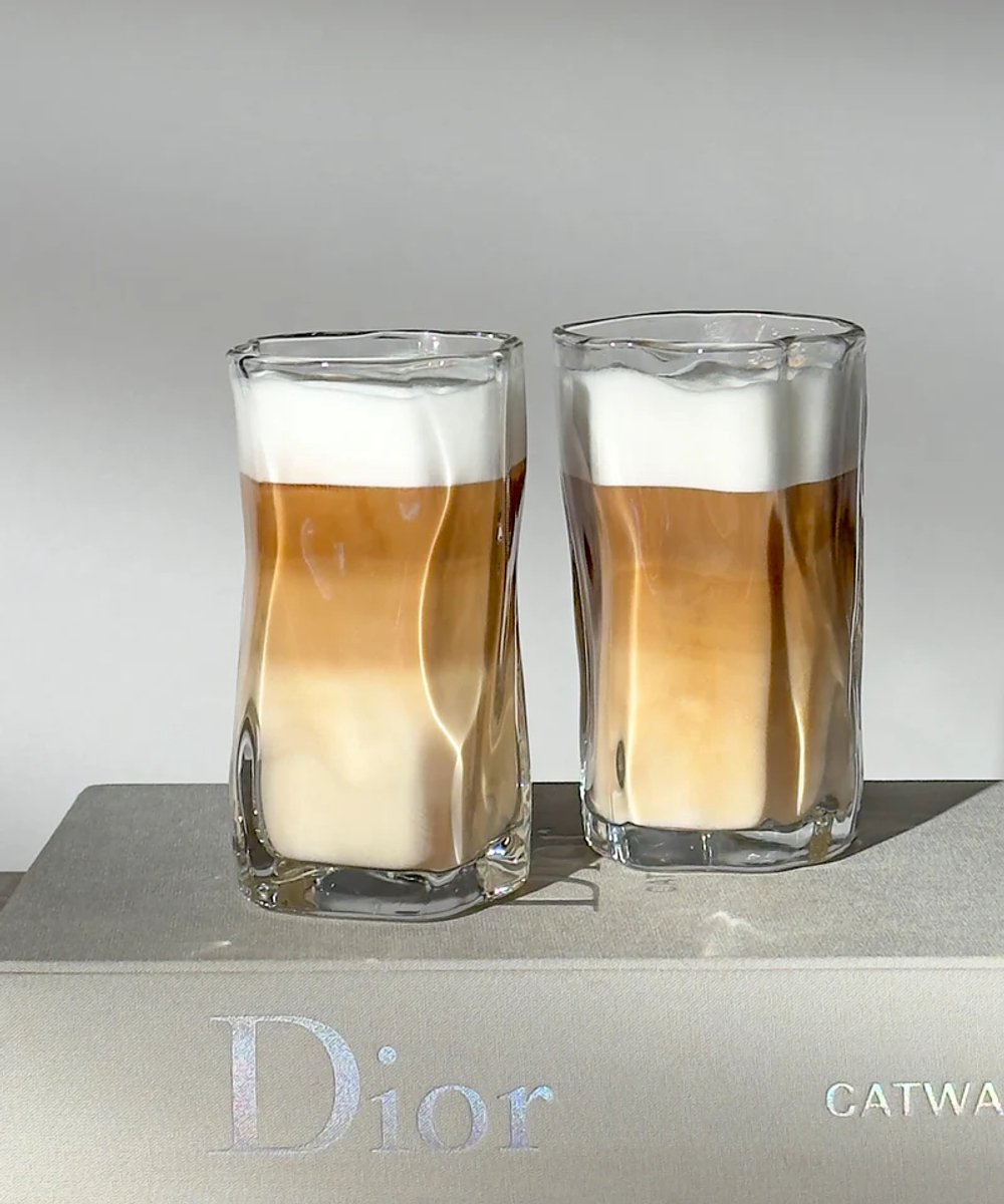 Wave longdrinkglazen set van 6 Diamond clear 280 ml vaatwasserbestendig
