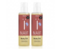 Naïf - Lichaamsolie - Lichaamsverzorging - Zwangerschap - Vegan - Verzachtend - 0% Minerale Olie - 2x100ml