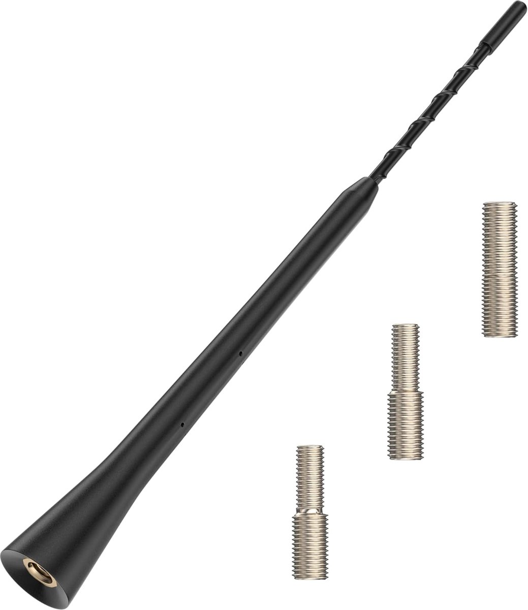 Universele Autoantenne - AM FM DAB - Signaal Ontvangen - Met Schroefadapters - 23cm Lengte