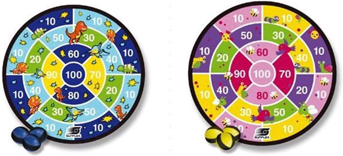 Leuk en veilig dartbord voor kinderen met klittenband en 6 ballen