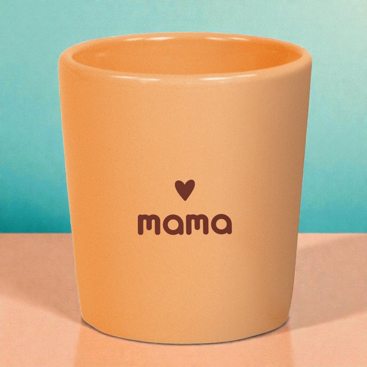 Espresso Kopje Mama – Porseleinen Espresso Mok 75 ml – Klein Koffiekopje met Tekst – Cadeau voor Mama – Moederdag Cadeau – Koffie Cadeau voor Moeder