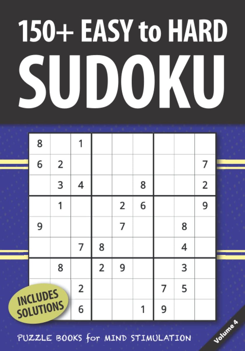 Sudoku Puzzelboek - Hersenkrakers Logica - Mentale Training - 156 Puzzels Mix - 7x10 Inch