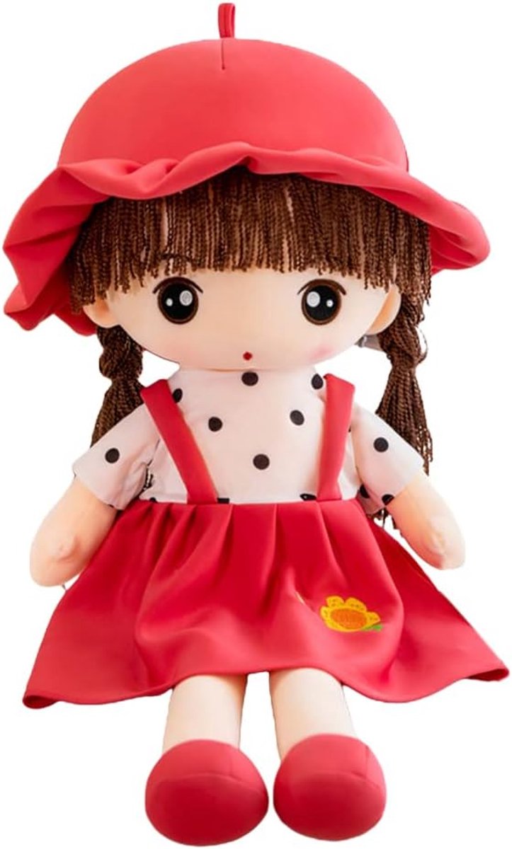 Zachte Pluche Knuffelpop voor Meisjes - 45 cm Pluche Speelgoed