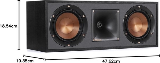 Center Speaker - Home Audio - Film Geluid - Krachtig Detail - 100 W - Zwart — afbeelding 2