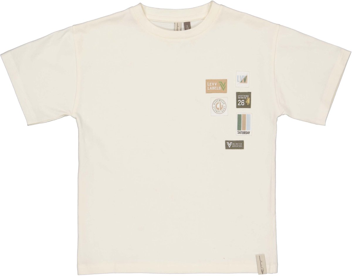 Levv - Banu Jongens Shirt - White Cream - Maat 98