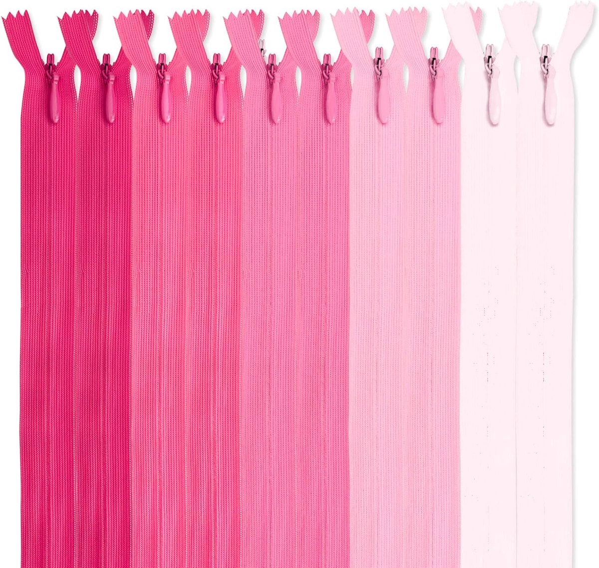 Set van 10 Verborgen Ritssluitingen Nylon 15 cm voor Naaien en Knutselen