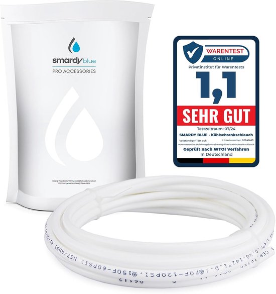 3m Waterslang 6,35mm (1/4") voor Koelkast, Waterfilter, Aquarium - Blauw