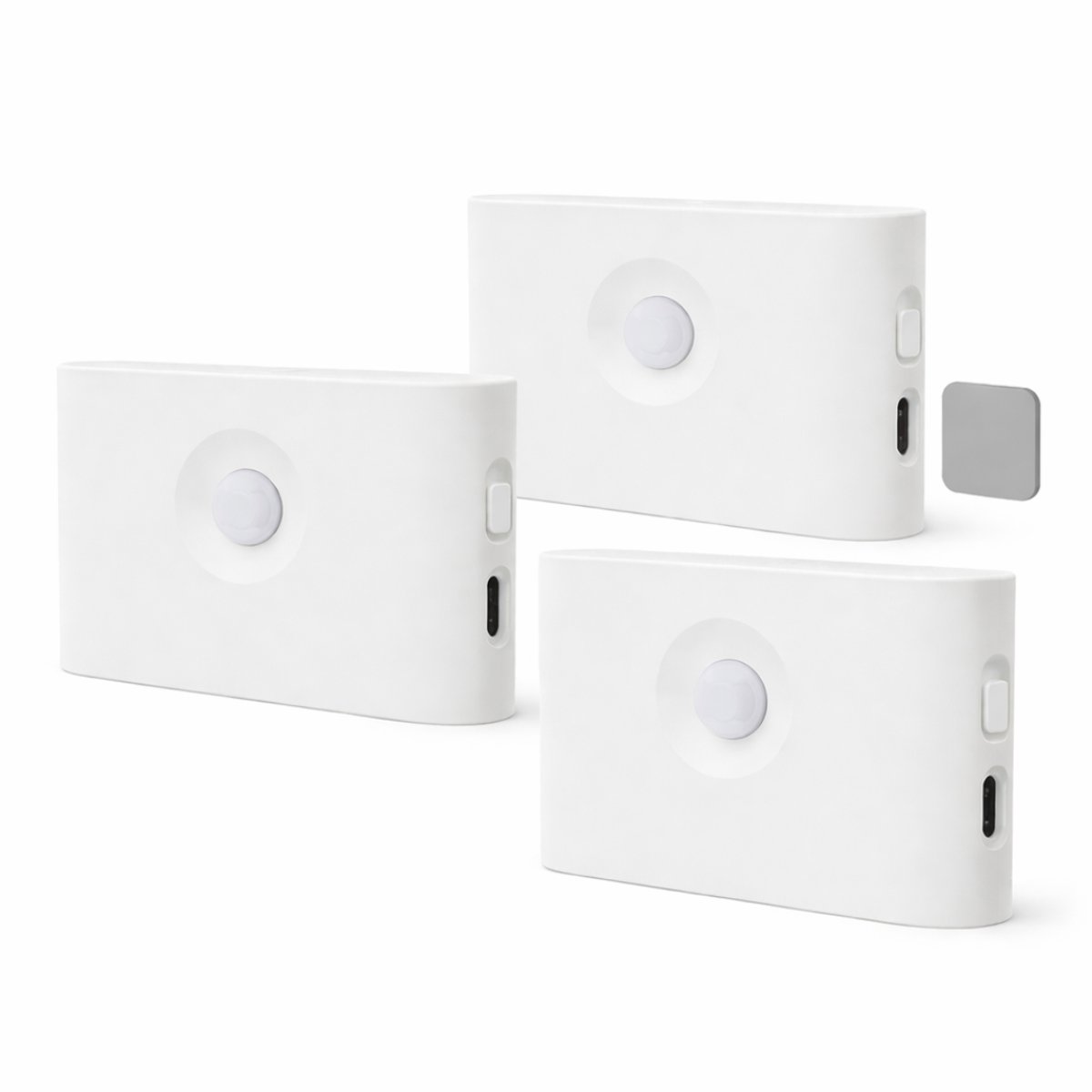 Oneproduct Trapverlichting LED Bewegingssensor - Draadloze Wandlamp - Oplaadbare Nachtlamp - Set van 3