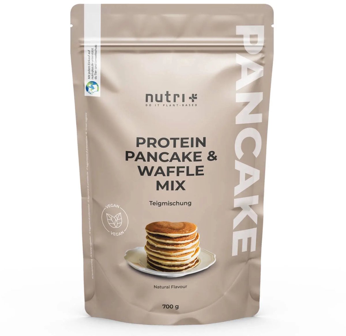 nutri+ vegan Protein Pancakes - smaak: Neutraal - 700 g