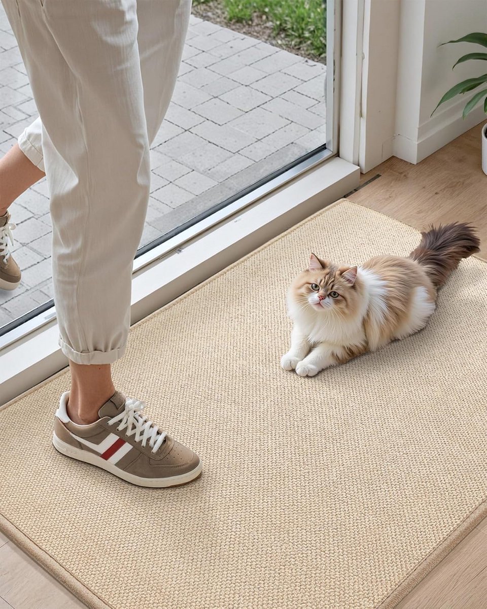 Binnendeurmat 44x76 cm - Antislip, Wasbaar en Laagprofiel voor Entree