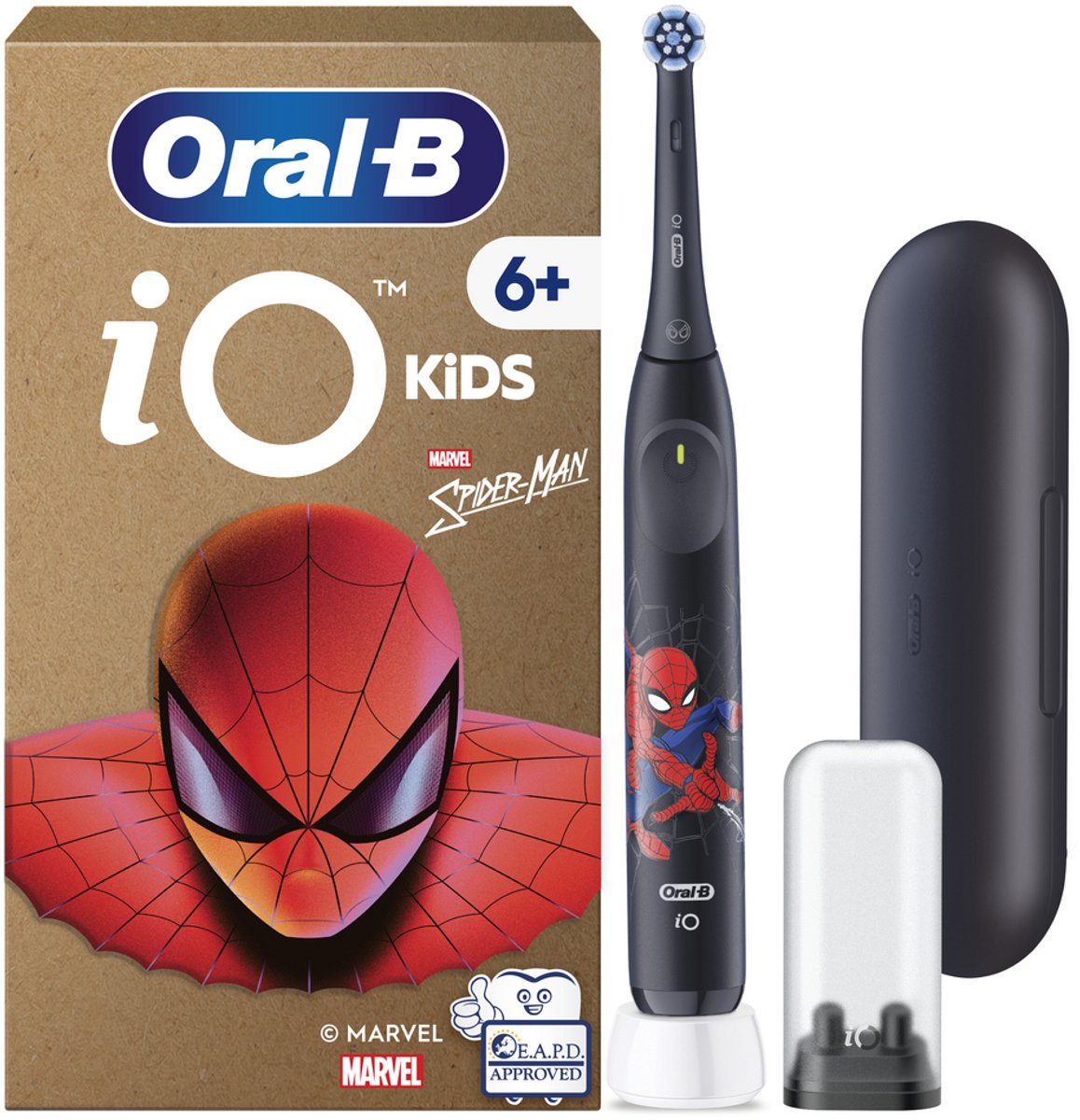 Oral-B iO Kids Marvel Spiderman - Elektrische Tandenborstel - 1 opzetborstel - 1 reisetui