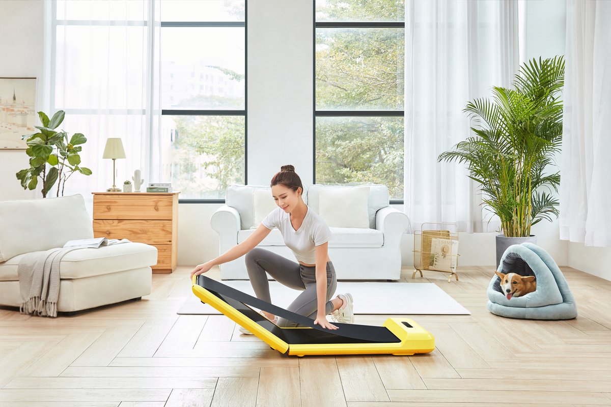 WalkingPad C2 Inklapbare Loopband Geel 6 km/h - afbeelding 3