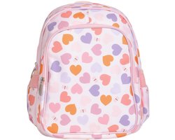 A Little Lovely Company - Sac à dos / sac à dos pour enfants avec poche avant isolée : Cœurs