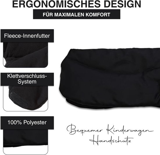 Handwarmer Muff voor Kinderwagens - Universele Maat in 13 Kleuren van Merkloos — afbeelding 5
