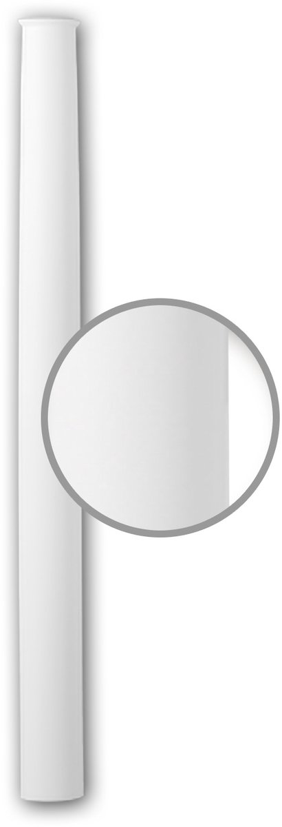 Halve zuilen schacht 116060 Profhome Zuil Sierelement neo-classicisme stijl wit