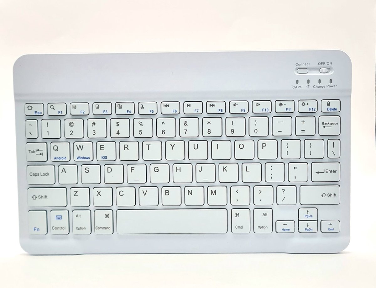 Draadloos Toetsenbord - Wireless Keyboard - Bluetooth - Wit