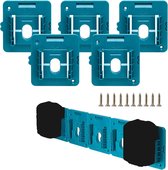 48 Tools HiKOKI 36 V - 18 V Battery Holder, Secure Hold for 4 Batteries, Robust ABS Material, Easy Assembly, Battery Holder, Wall Mount