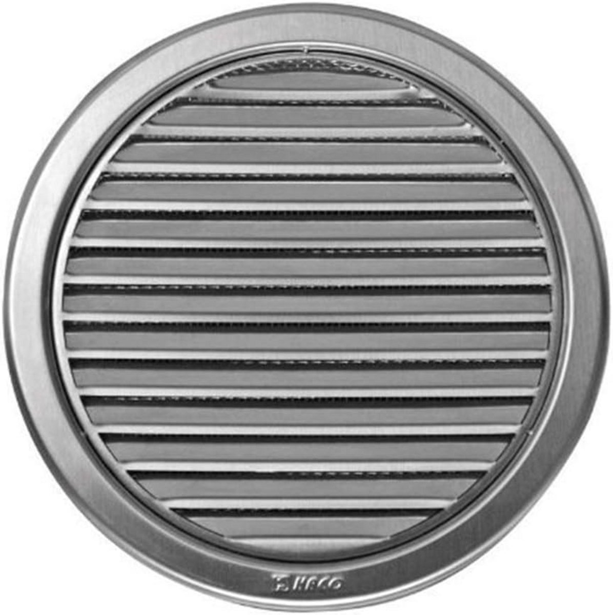 Roestvrijstalen Ventilatierooster Rond met Insectenbescherming - Ø 127 mm - Weerbestendige Afvoer- en Toevoeroplossing voor Binnen en Buiten