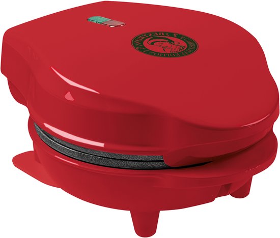 Bestron Wafelijzer - AMW500XMR - 550W - Mini wafel - Anti aanbaklaag - Mat Rood - Kersteditie- 5 jaar garantie van Bestron — afbeelding 2