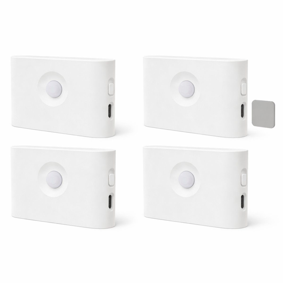 Oneproduct Trapverlichting LED Bewegingssensor - Draadloze Trapverlichting - Oplaadbare Wandlamp - Set van 4