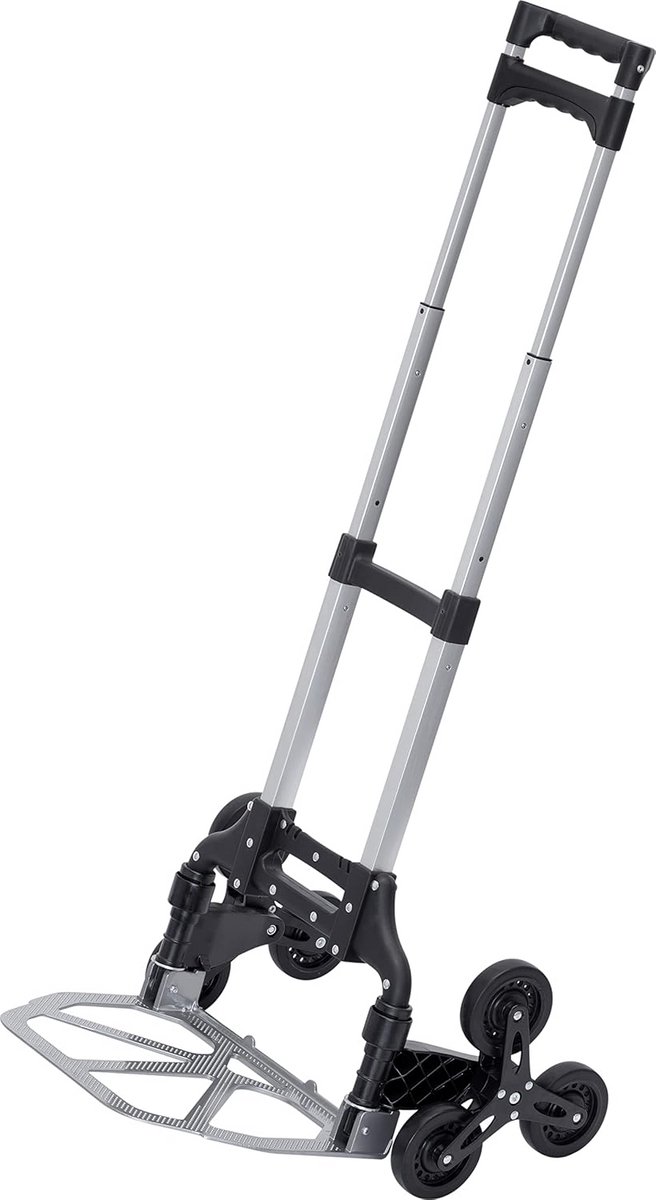 Opvouwbare Steekwagen met 80 kg Draagvermogen - Ideaal voor Trappen en Transport