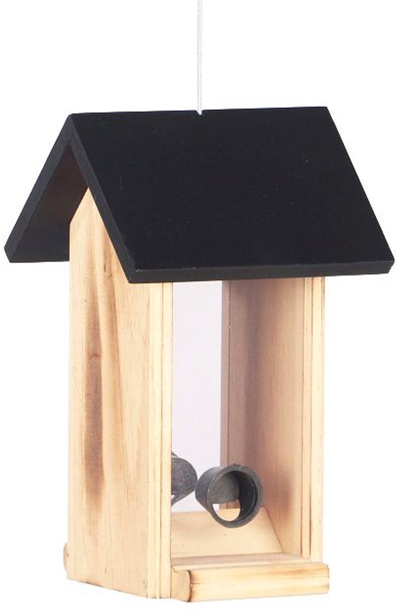 Vogelvoederhuis Nina- Voeren buitenvogels- Voersilo vogels- Houten voederhuisje