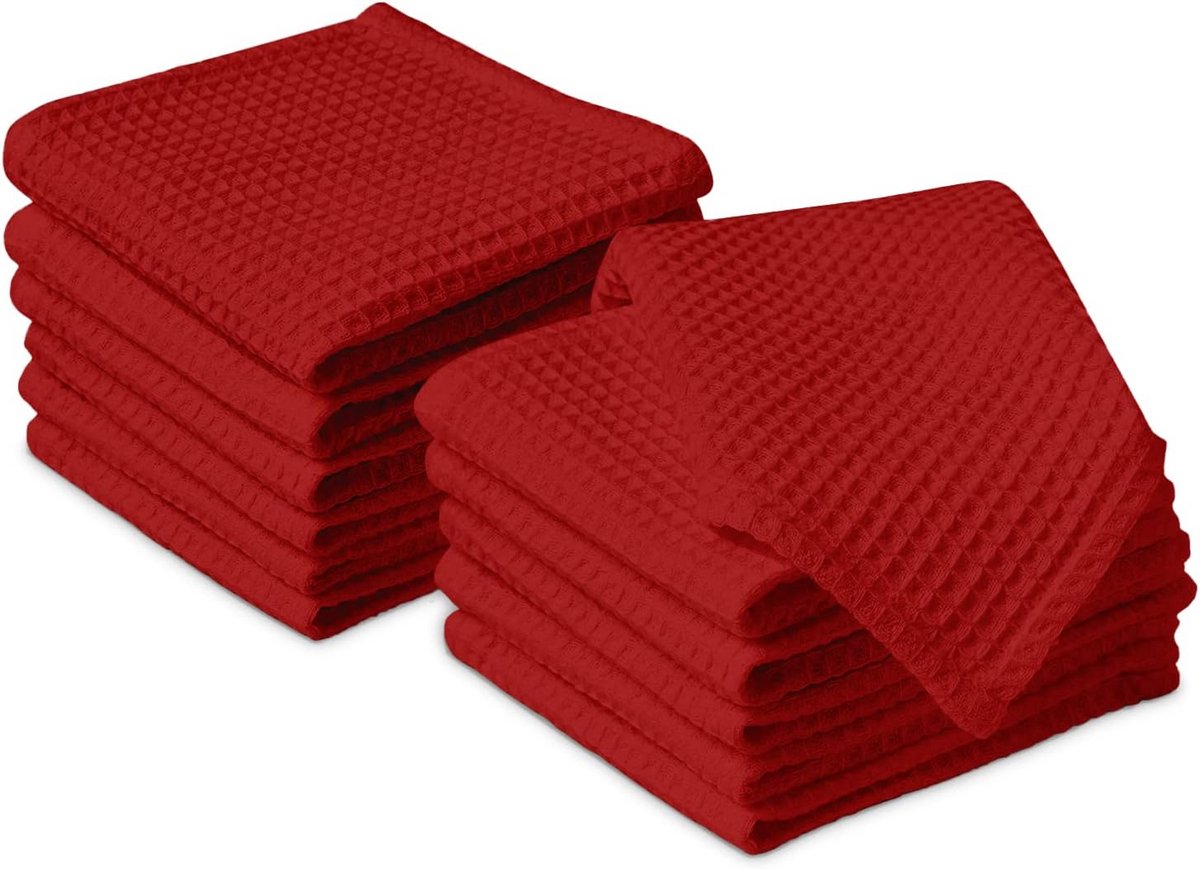 Keukendoeken Set 12 stuks - Sneldrogend, Absorberend en Multifunctioneel - 30x30 cm