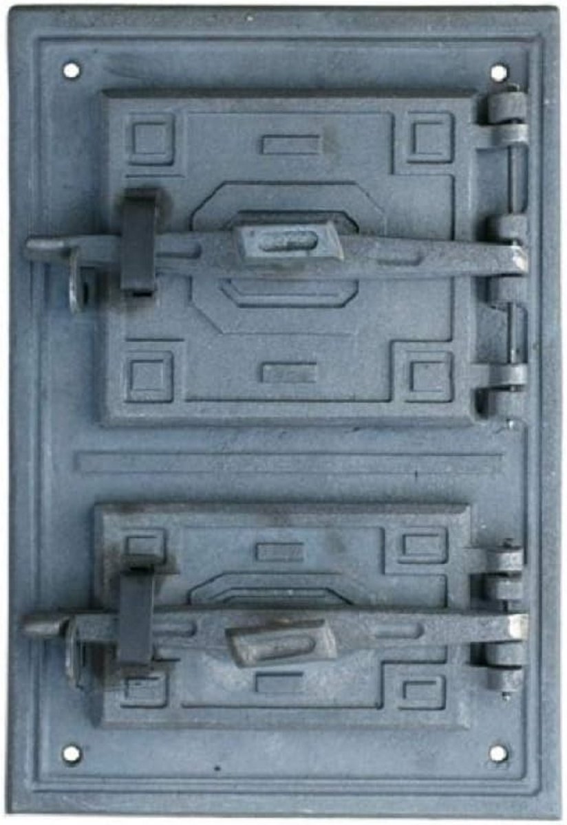 Gietijzeren Deur voor Kachel, Open Haard of Oven - Inspectie/Bakdeur (47 x 32.5 cm)