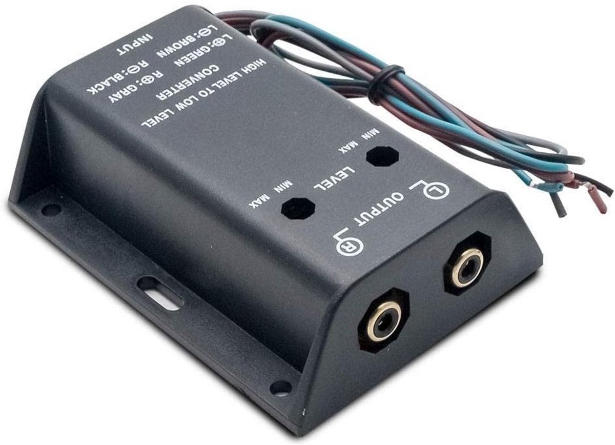 Audio Adapter voor Auto: RCA Line Out Signaalomzetter