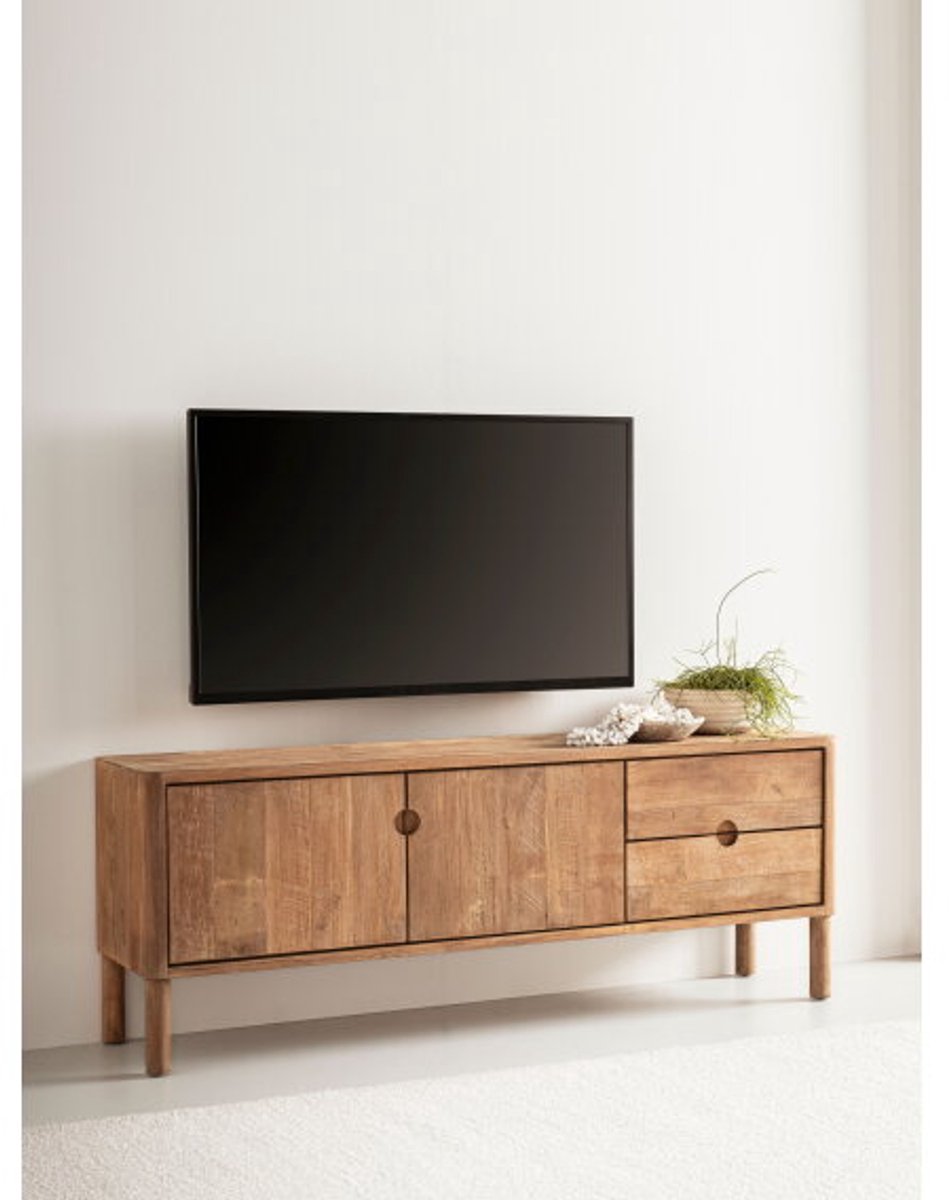 DTP Home Apollo tv meubel No.2 Teakhout – 150x35x55 cm