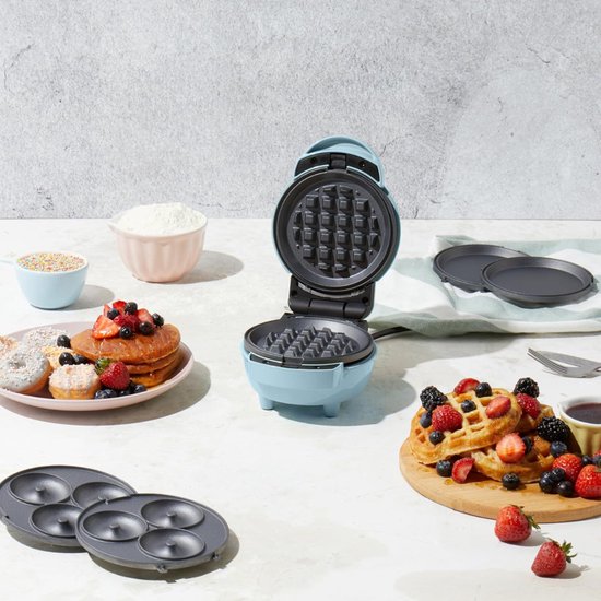 Aurixi® Pannenkoekenmaker - Pancake maker - Pannenkoek - Blauw - 17cm x 13cm x 9cm — afbeelding 4