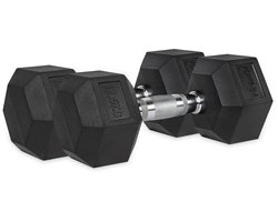 VirtuFit Hexa Dumbbell Pro Set - 2 x 17,5 kg - Hexagon Dumbbell - Krachttraining - Set van 2