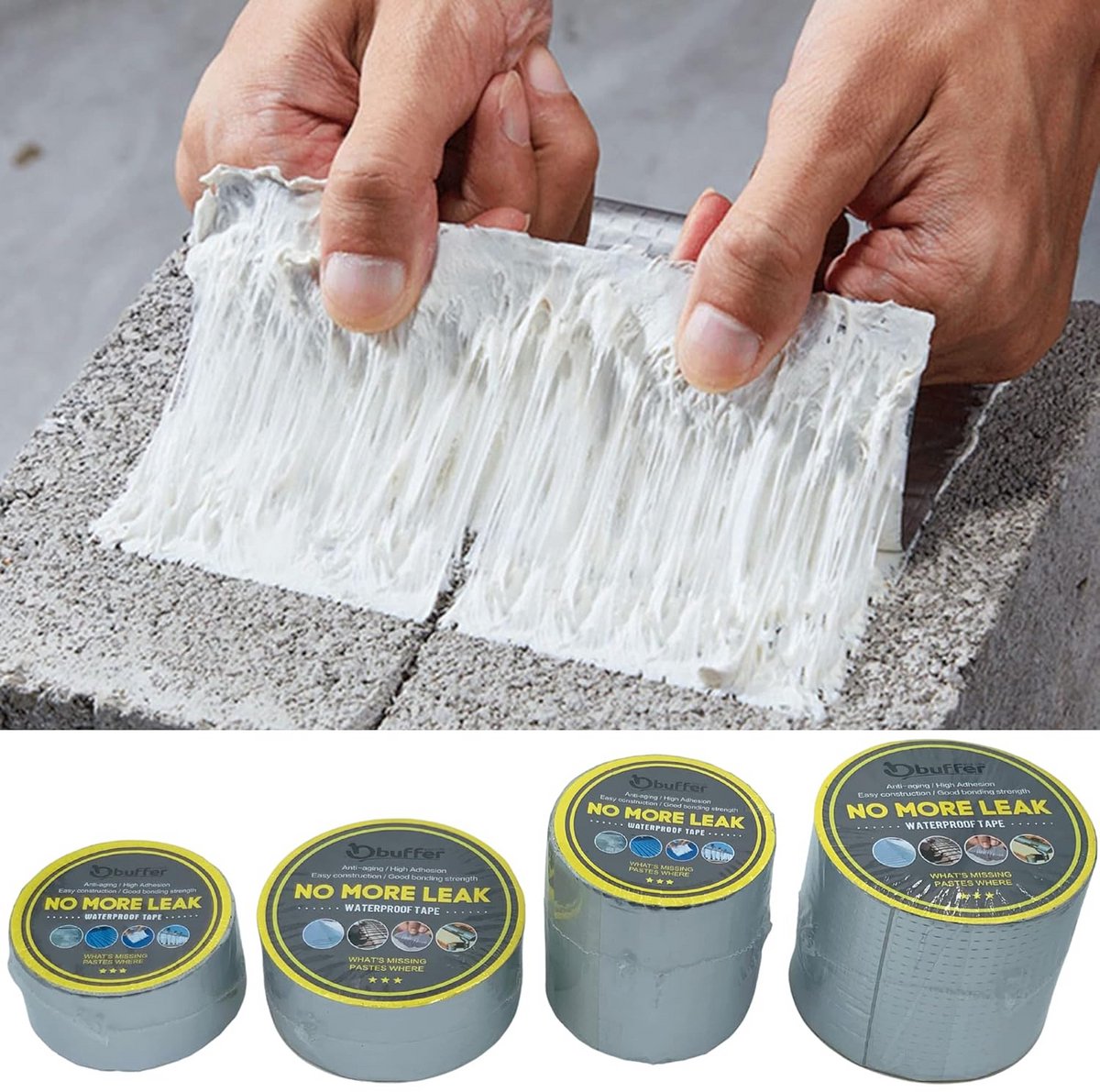 Waterdichte Aluminium Afdichtingskit Tape voor Reparaties