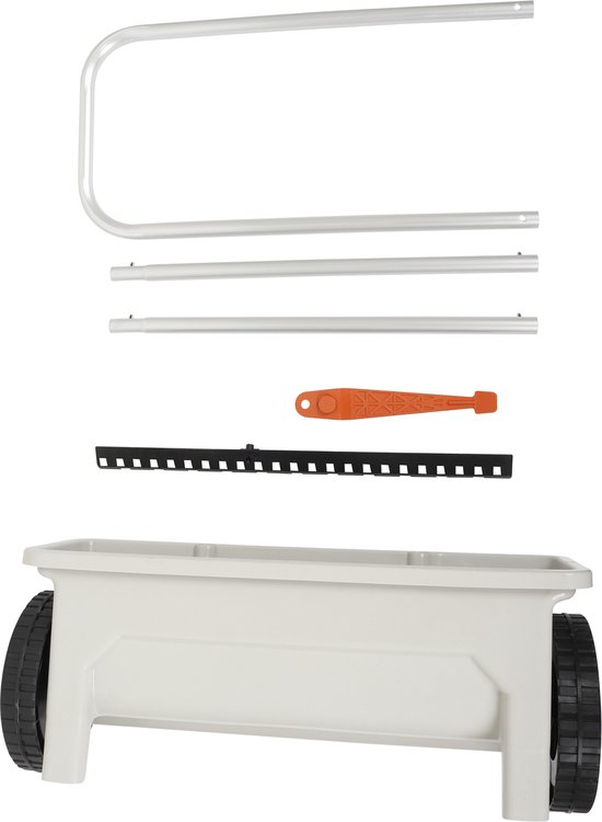 HOME It® Strooiwagen 12L - Zoutstrooier & Kunstmeststrooier - Kalk / Graszaad - Instelbaar 1-10 - Strooireedte 47 cm van HOME It® — afbeelding 3