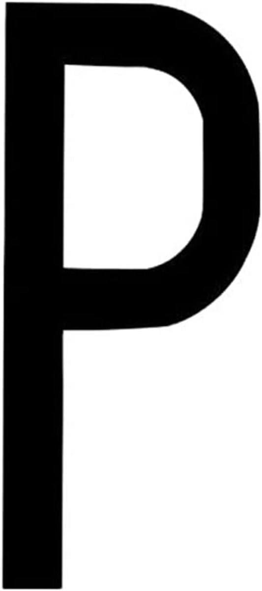 Zwarte 'P' Sticker voor Voertuigen of Voorwerpen, 8 x 3.5 cm