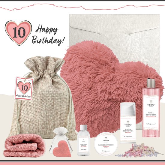 Geschenkset 10 Happy Birthday 8 Producten 1220 Gram Triomf geschenkset-10-happy-birthday-8-producten-1220-gram-triomf