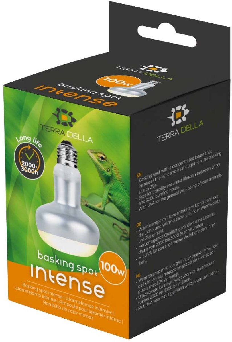 Terra Della Warmtelamp Intense Basking Spot voor Terraria 100W/R25