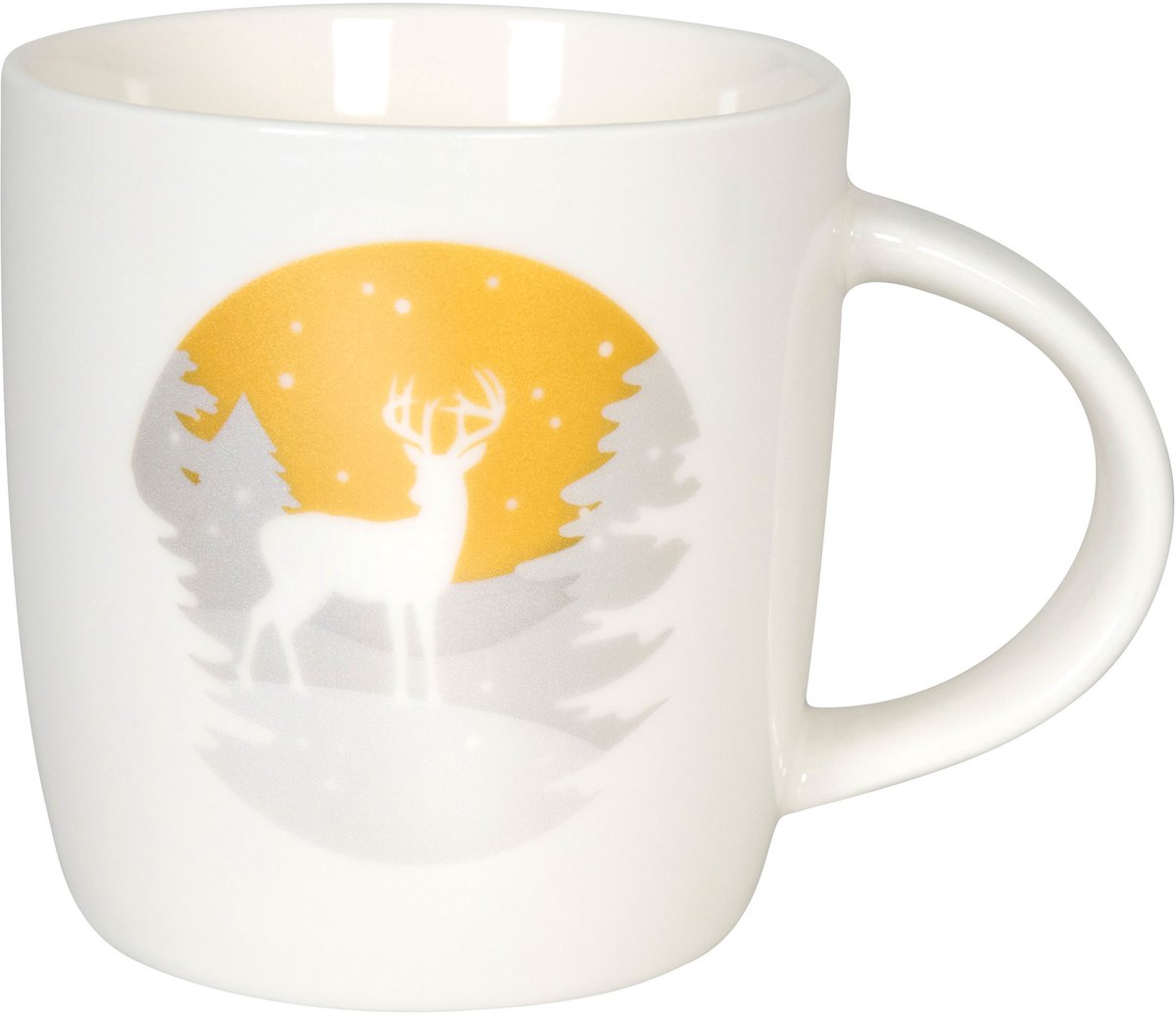 Könitz mok Simply Golden - Stag, koffiemok, beker, koffiemok, bone china, 350 ml, 11 7 275 2609