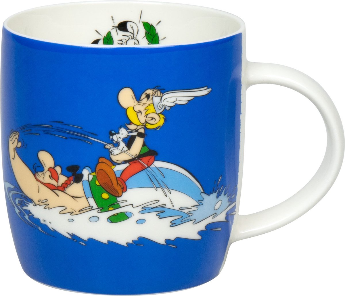 Koffiemok Asterix en Obelix - aan het zwemmen - 350 ML